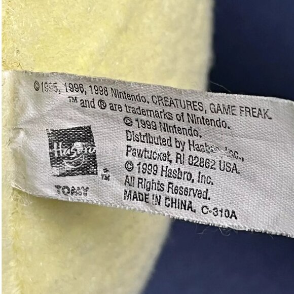 Hasbro Pokemon Meowth Jumbo Plush Vintage 18" Tomy Nintendo - 1999 - Picture 3 of 4